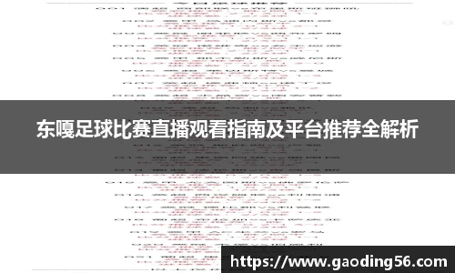 东嘎足球比赛直播观看指南及平台推荐全解析
