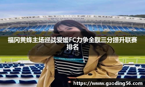 福冈黄蜂主场迎战爱媛FC力争全取三分提升联赛排名